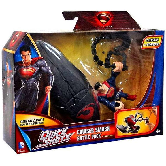Superman Man of Steel Quick Shots Launch & Smash Tank Buster Battle Pack Playset