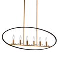 thumbnail image 1 of 6 Light Incandescent Horizontal Pendant, Matel Black & Vintage Bronze, 1 of 1