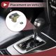 thumbnail image 3 of Cubierta de pomo de cambio de marcha antideslizante Unique Bargains para Dodge Charger Challenger 2015-2023 Negro Beige Cuero Sintético, 3 of 6
