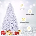 thumbnail image 4 of Árbol de Navidad SPSUPE artificial de PVC blanco de 9 pies con soporte de metal, 4 of 9