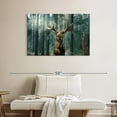 thumbnail image 2 of Elephant Stock Wild Forest Moose Wall Art - Horizontal Canvas Wall Art - Living Room Wall Decor - Animal Canvas - Teal And Gray Decor - 39" x 26", 2 of 8