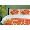 thumbnail image 4 of Ambesonne Fall Duvet Cover Set, Maple Leaf Vintage, 2-Calking, Orange Pale Brown White, 4 of 7