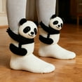 thumbnail image 1 of 3D Knit Animal Socks, Hand Crocheted Double Layer Warm Socks with Fun Designs, Novelty Crew Socks for Cozy Comfort, Durable and Soft Material for Daily Wear, 1 of 4