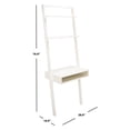 thumbnail image 5 of SAFAVIEH Kamy Rustic Retro 2 Shelf Leaning Desk, White, 5 of 10