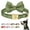 Green, variant on Didog Personalized Dog Collar Cute Bow Tie Custom Pet Name Engraved Metal Buckle 2XS-S