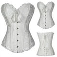thumbnail image 2 of Gzhioc Women Court Sexy Push Up Shapewear Overbust Corset Bustier with G-string, 2 of 2