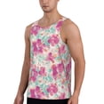 thumbnail image 2 of Gaeub Purple Watercolor Flowers Men's Athletic Tank Top, Workout Sleeveless Shirts, Running Tank Tops for Gym, Running, Training - XX-Large, 2 of 9