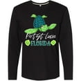 thumbnail image 3 of Inktastic Port St. Lucie, Florida Happy Sea Turtle Long Sleeve T-Shirt, 3 of 5