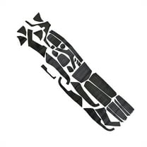 Zyutaosan 5D Carbon Fiber Look Interior Covers Trim Stickers For Chevrolet Cruze 2009-2015