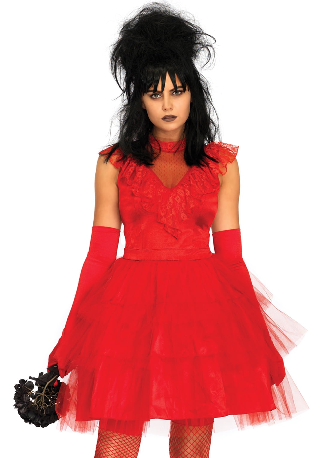 red gothic wedding dress costume