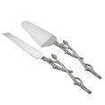 thumbnail image 1 of Jiallo 70117 Sparkle Silver Leaf Cake Servers, 1 of 1