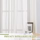 thumbnail image 3 of Cortinas Nicetown de lino blanco transparente, 214 cm de longitud, 2 paneles, 3 of 6