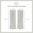 thumbnail image 6 of Exclusive Home Branches Linen Blend Grommet Top Curtain Panel Pair, 54"x96", Burgundy, 6 of 7
