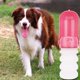 thumbnail image 2 of Botella de agua potable plegable portátil para viajes al aire libre para mascotas de silicona de 350 ml, hervidor para perros y gatos, color rosa, 2 of 11