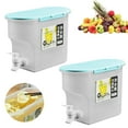 thumbnail image 3 of 2PCS Cold Water Kettle 3.5L Beverage Dispenser With Faucet High Temperature Resistance Iced Tea Beverage Bucket Cold Drink Juice Dispenser Jug For Party Restaurant (2PCS) Blue, 3 of 8