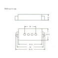 thumbnail image 4 of ziyahi Electric Bass Open Pickup Cover for 4-String PB Bass Parts Black, 4 of 9