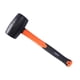thumbnail image 1 of Martillo de goma mazo mazo fibra de vidrio mano cabeza inoxidable mazo pequeño para trabajos 560g 20 Negro Zulema Martillo casero, 1 of 8