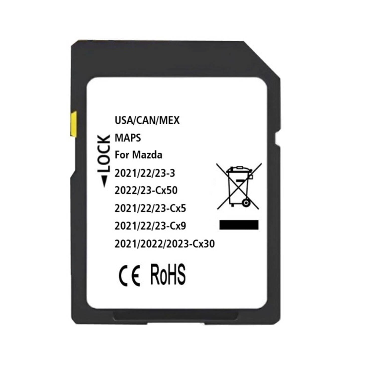 Navigation SD Card Compatible with Cx5,Cx30,Cx50,3（2021/2022/2023), maps for USA/CAN/MEX