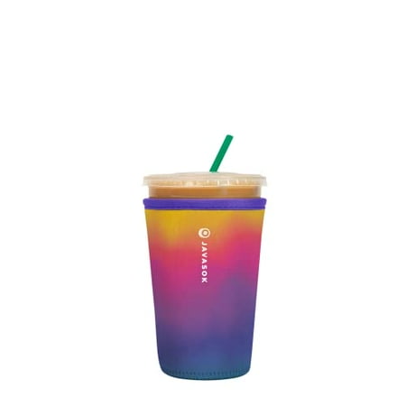 

Java Sok Reusable Neoprene Insulator Sleeve for Iced Coffee Cups (Twilight Medium: 24-28oz)