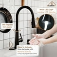 thumbnail image 2 of CASAINC Single Handle Kitchen Faucet with Pull Down Sprayer, Touchless Sensor, Soap Dispenser, Deck Mounted, Matte Black, 2 of 4