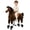 Brown, variant on ICEEIF Ride On Horse for Kids 4-9 Years, Mechanical Walking Plush Riding Horse Toy, No Battery or Electricity, Indoor & Outdoor Ride-On Animal, Max Load 165 LBS