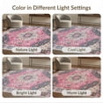 thumbnail image 7 of ODIKA Rose Boho Distressed Floral With Mauve Faded Medallion Border for Home Office, Gaming Room, Under Desk, Non-Slip Chair-Friendly, 7 of 7