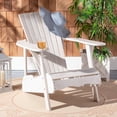 thumbnail image 2 of Safavieh Vista Outdoor Adirondack Chair w/ Wine Glass Holder - White, 2 of 6