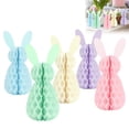 thumbnail image 2 of JHEHF 5 PCS Easter Honeycomb Centerpieces Cute Rabbit Tabletop 3D Table Honeycomb Decor for Tiered Tray Mantel Shelf Table Decor, 2 of 8