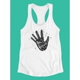 thumbnail image 3 of Hand Silhouette "be Brave" Tank Women -Image by Shutterstock, Female x-Large, 3 of 4