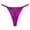 Purple, variant on cfhntfmh Thongs for Women Low Waisted G-String Underwear Soft Breathable High Cut T-Back Bikini Panties