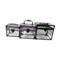 thumbnail image 4 of 3x Estuche de tren para cosméticos, bolsa de maquillaje de viaje, vitrina de cosméticos transparente con asa para tocador, maquilladores al aire libre, 4 of 8