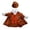 Orange, Black, variant on YYDENG Halloween Goose Set Polyester Pumpkin Dress Cape Witch Hat Outfit For 23 Inch Porch Goose Statue Fall Thanksgiving Holiday Front Yard Decor