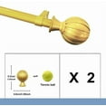 thumbnail image 6 of Yafa Home Fashion Adjustable Curtain Rod for Windows, 3/4 inch Pole Single Curtain Rod With Ball Finials, All Hardware included., 6 of 7