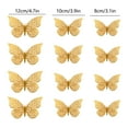 thumbnail image 3 of TanSiDing 24pcs 3D Metallic Butterfly Wall Decals, Self-Adhesive Removable Decor for Home Party Wedding Nursery Room Wall Art Decorations, 3 of 8