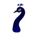 thumbnail image 5 of deevoka Peacock Mannequin Head Lifelike Crafts Figurine for Bedroom Office Bookshelf blue, 5 of 9