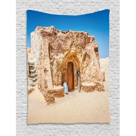Galaxy Tapestry One Of Abandoned Sets Of Movie In Tunisia Desert Phantom Menace Galaxy Themed Image Wall Hanging For Bedroom Living Room Dorm Decor