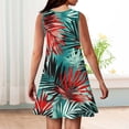 thumbnail image 6 of YOUYEDIAN Hawaiian Dresses for Teens Crewneck Sleeveless Sun Dresses 2026 Summer Beach Palm Tree Printed Dresses Cute Red Midi Dress,Red 5-6 Years, 6 of 6