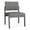 Castillo Metal, variant on Lesro Lenox Steel Polyurethane Armless Waiting Room Guest Chair in Charcoal/Castillo Metal
