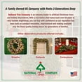 thumbnail image 5 of National Arbre DC13-147-30WB 30 Po Collection Décorative Tartan Couronne à Carreaux avec des Cônes Rouges Baies & Poinsettias 100 LEDs Blanc Chaud à Piles avec Minuterie, 5 of 5