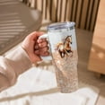 thumbnail image 4 of Horse Gift: Insulated Stainless Steel Tumbler 40 oz with Handle & Straw (Horse Lover), 4 of 6