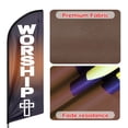 thumbnail image 3 of QSUM Religion Themed Swooper Flag, 11 FT Worship Signs Featehr Flag , Religion Advertising Feather Flag Banner for Church(Flagpole NOT Included), 3 of 4