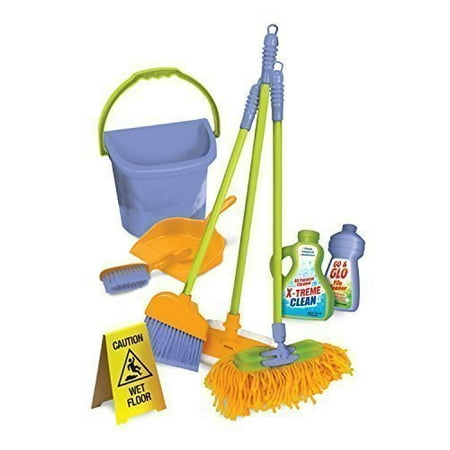 Kidzlane Kids Cleaning Set for Toddlers Up to Age 4. Includes 6 Cleaning Toys + Housekeeping Accessories. Hours of Fun & Pretend