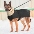 thumbnail image 3 of Dog Coat Large Dog Winter Clothes Thick Hoodie Dog Jacket Greyhound & Leash Hole, 3 of 9