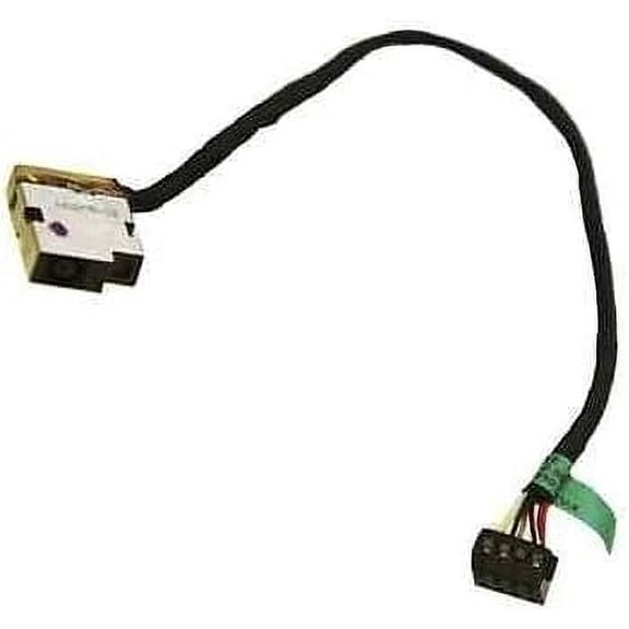 New AC DC Jack Power Plug in Charging Port Connector Socket with Wire Cable Harness Replacement for HP Pavilion P/N: 709802-YD1 CBL00360-0150 719859-001