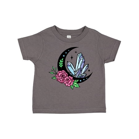 

Inktastic Crystals Moon and Flowers Gift Toddler Boy or Toddler Girl T-Shirt