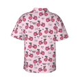 thumbnail image 3 of Daiia Bike with Donut Wheels Hawaiian Shirt for Men Gentle Cotton Regular Short Sleeve Casual-XX-Large, 3 of 9