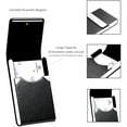 thumbnail image 4 of Professional PU Leather Card Holder with Magnetic Closure (Black), 4 of 5