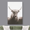 thumbnail image 2 of HFDF Canvas Print Wall Art Black & White Winter Forest Deer Animals Nature Photography Modern Art Farmhouse/Country Portrait Relax/Calm Decorative Chic for Living Room, , Office - 8x10inch Framed, 2 of 5