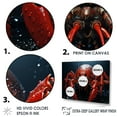thumbnail image 3 of Designart "Scarlet Mantis Shrimp Portrait II" Coastal Coral Under Water Canvas Wall Art, 3 of 7