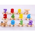 thumbnail image 6 of Building & Construction Toys Wooden Name Digital Year Birthday Train Personalised Educational for Kids, 6 of 8